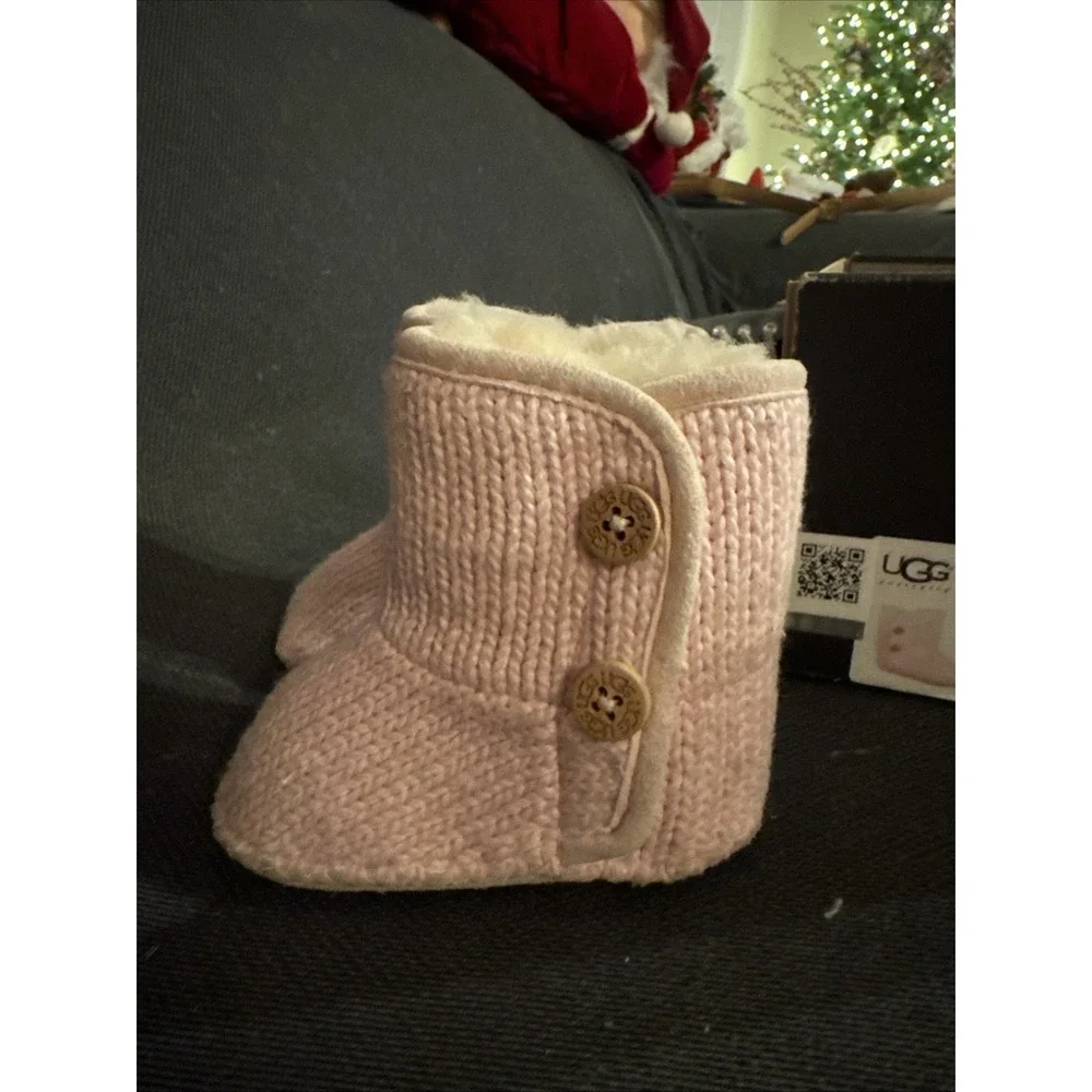 UGG Purl Knit Bootie Baby S 0/1 Booties Boots Pink 10051971